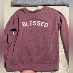 Zoe and Liv Blessed Sweater